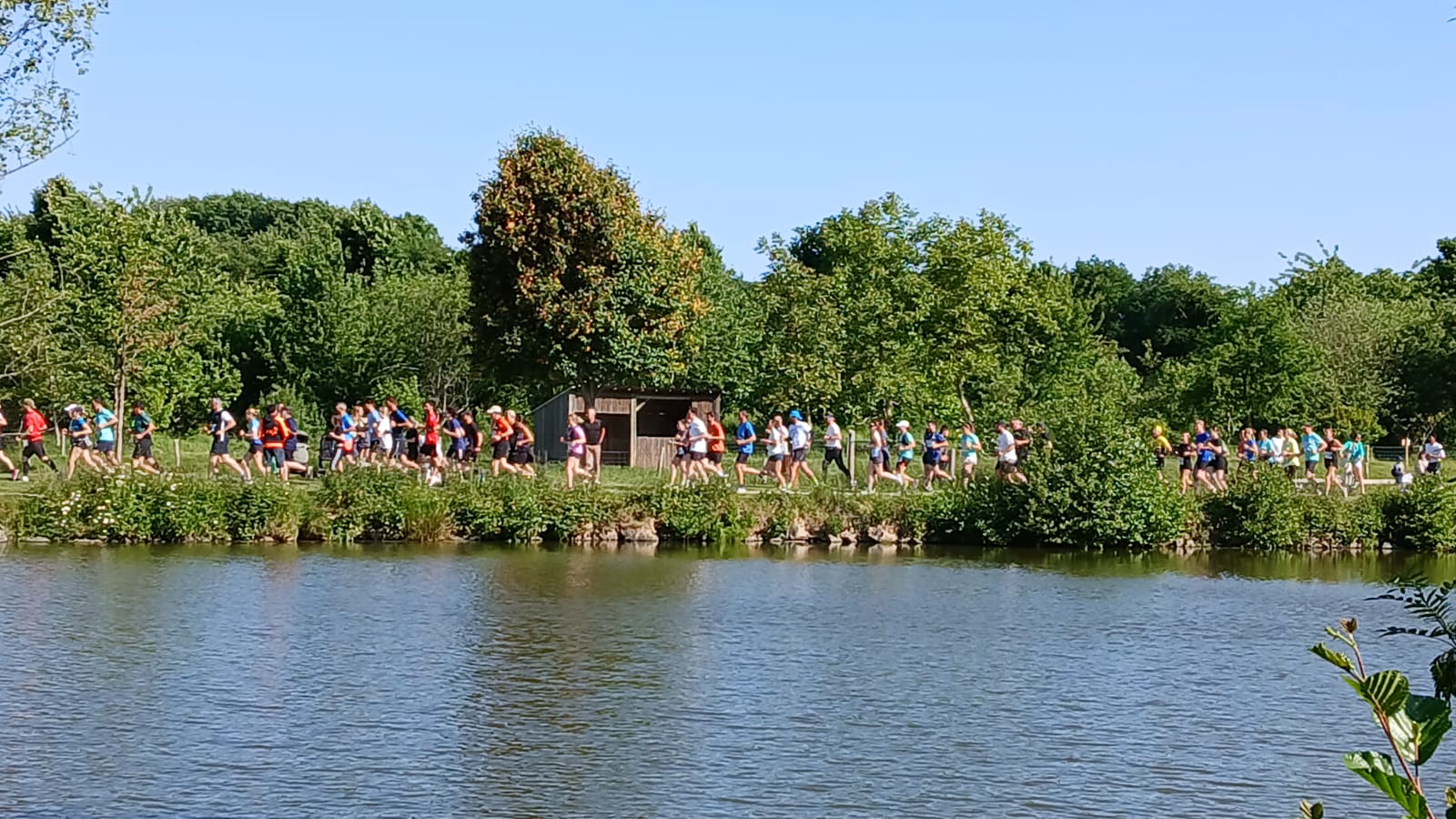 Départ du 10 km à l&rsquo;étang du Matelon